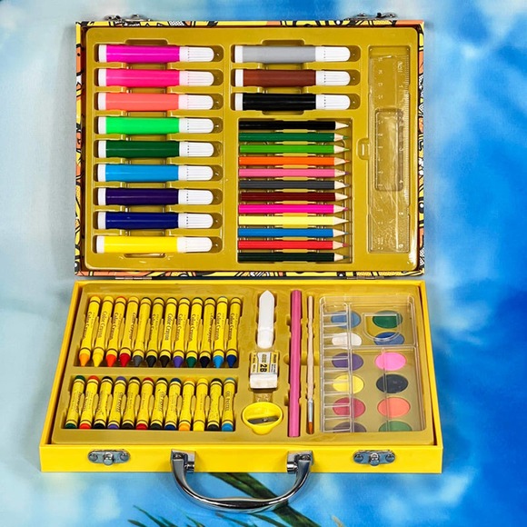 Art Drawing Set 67 Pcs Kit For Children Teens Adults Fancy Giftable Box Case - Picture 9 of 9